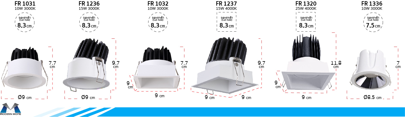โคมสปอร์ตไลท์ ฝังฝ้า Angelo โคมสปอร์ตไลท์ ฝังฝ้า Angelo
