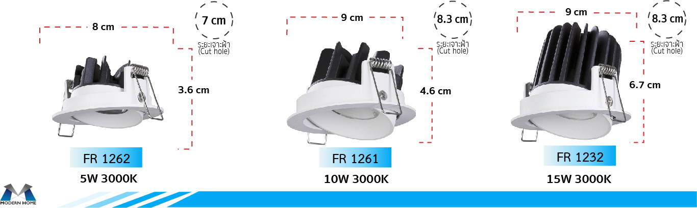 โคมสปอร์ตไลท์ ฝังฝ้า Noble โคมสปอร์ตไลท์ ฝังฝ้า Noble