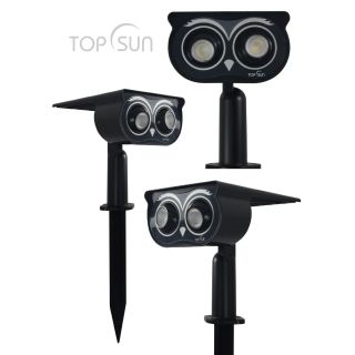 โคมไฟนกฮูกโซล่าเซลล์ ส่องต้นไม้แบบปักดิน RGB