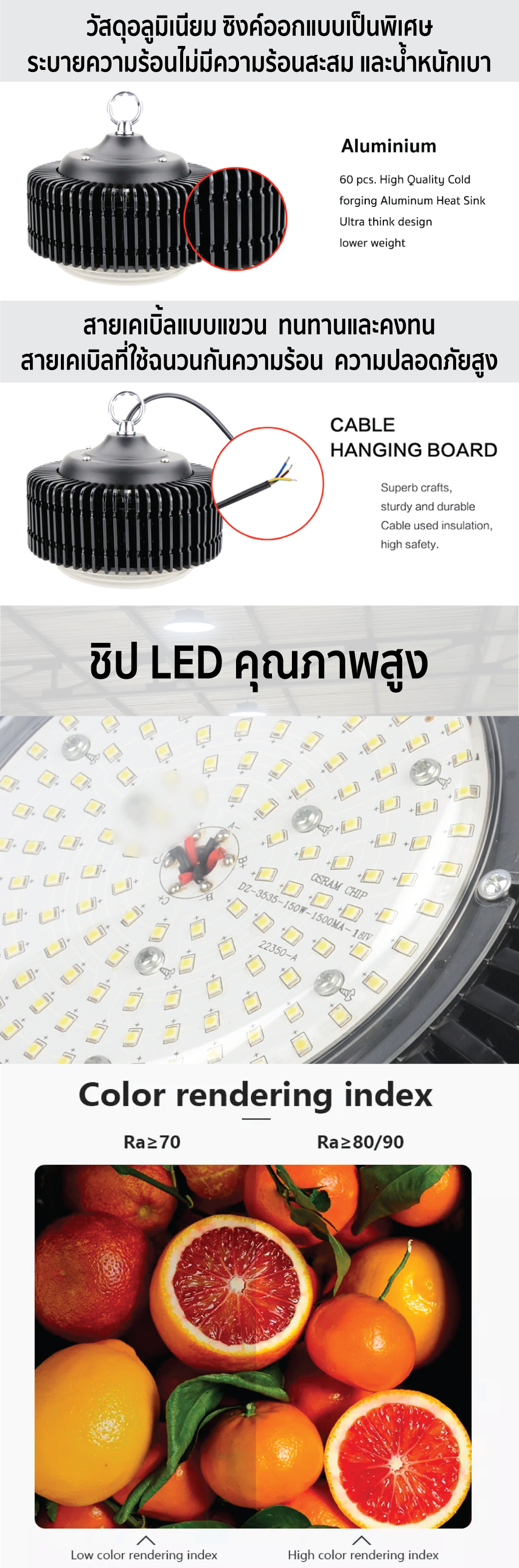โคมไฟโรงงาน led