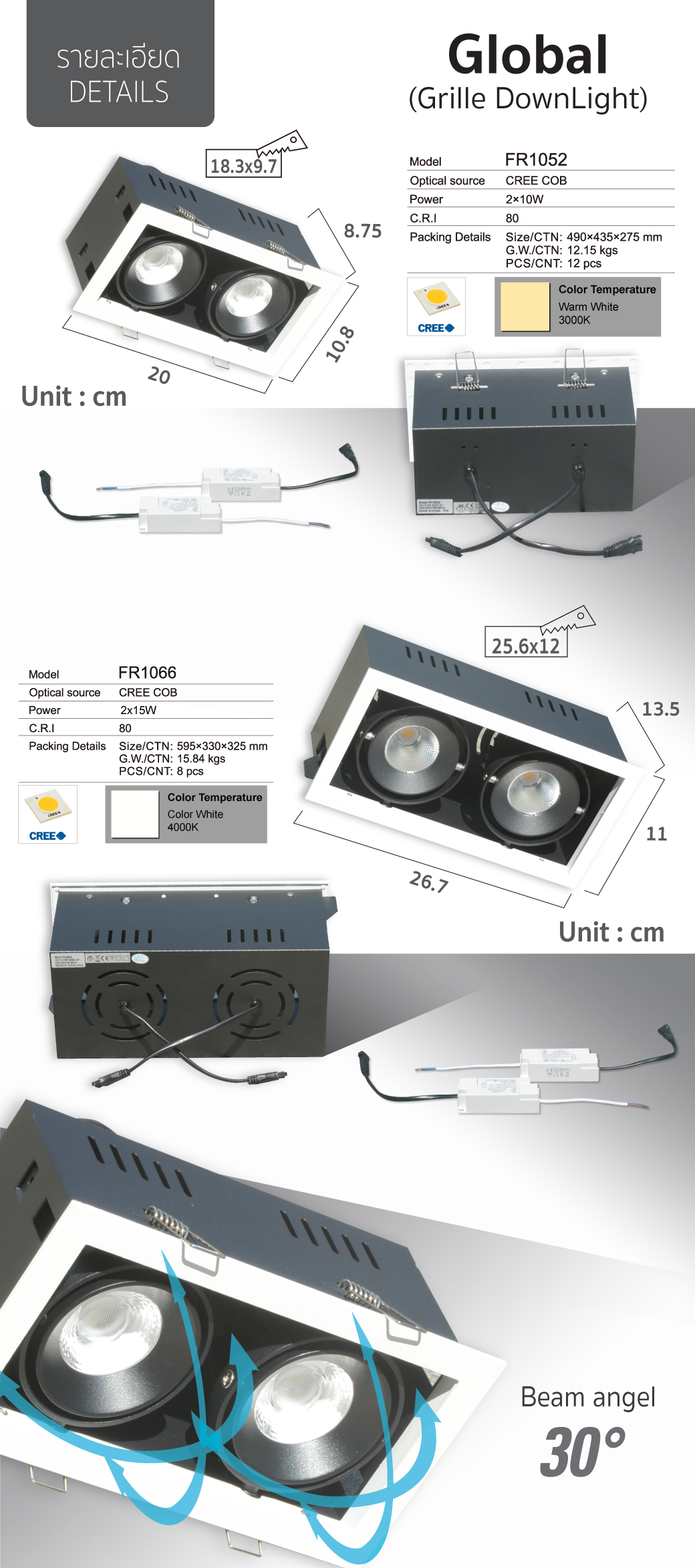 สปอตไลท์เหลี่ยม